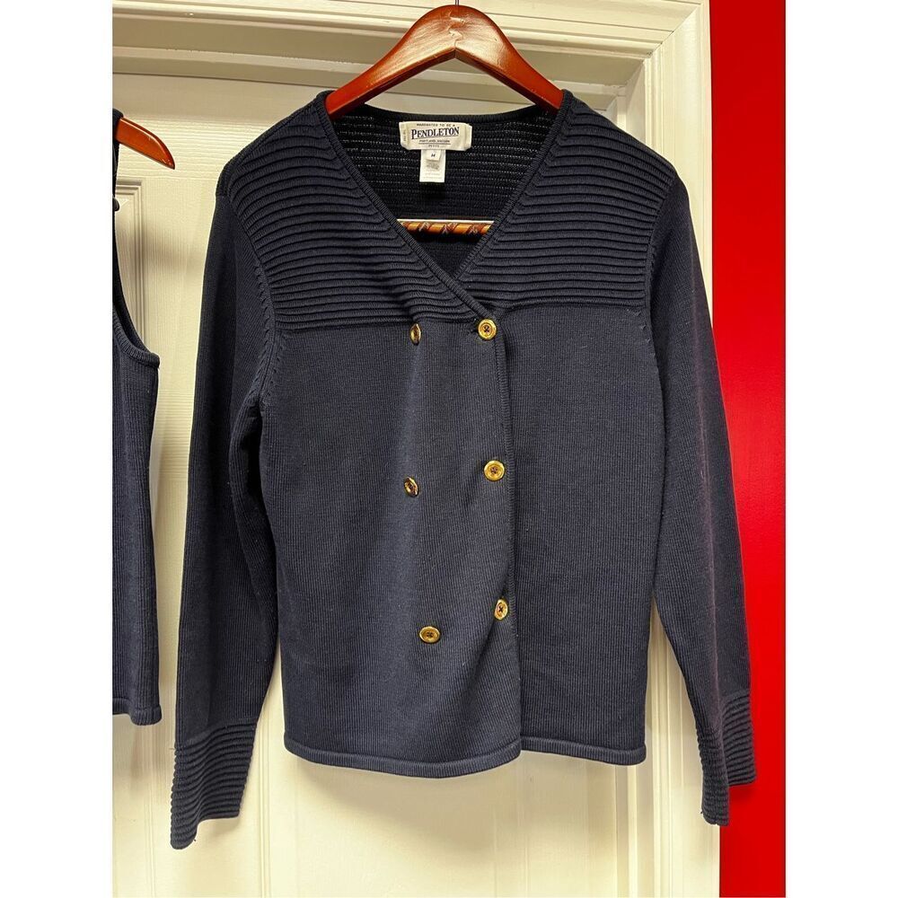 Pendleton Navy Blue Double Breasted 2pc. Military… - image 2